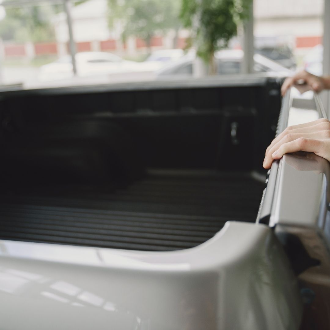 a pickup truck cab